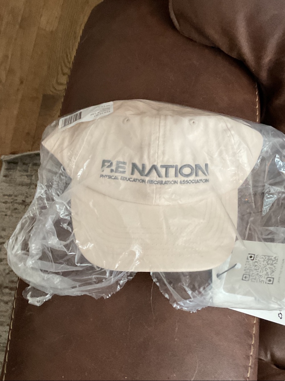 P.E Nation Beige Logo Baseball Cap